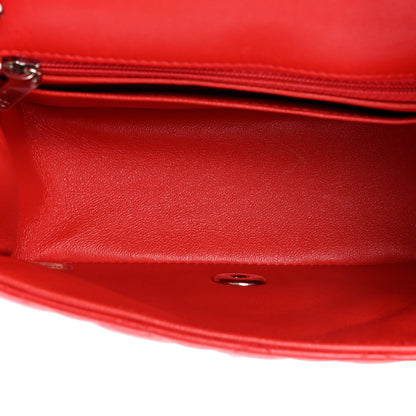 Chanel Lambskin Quilted Mini Square Flap Red 5 of 12