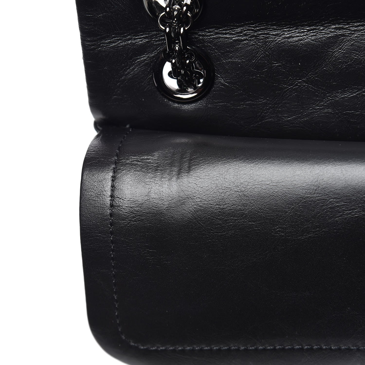 Chanel Aged Calfskin Quilted 2.55 Reissue 225 Flap So Black 11 of 13