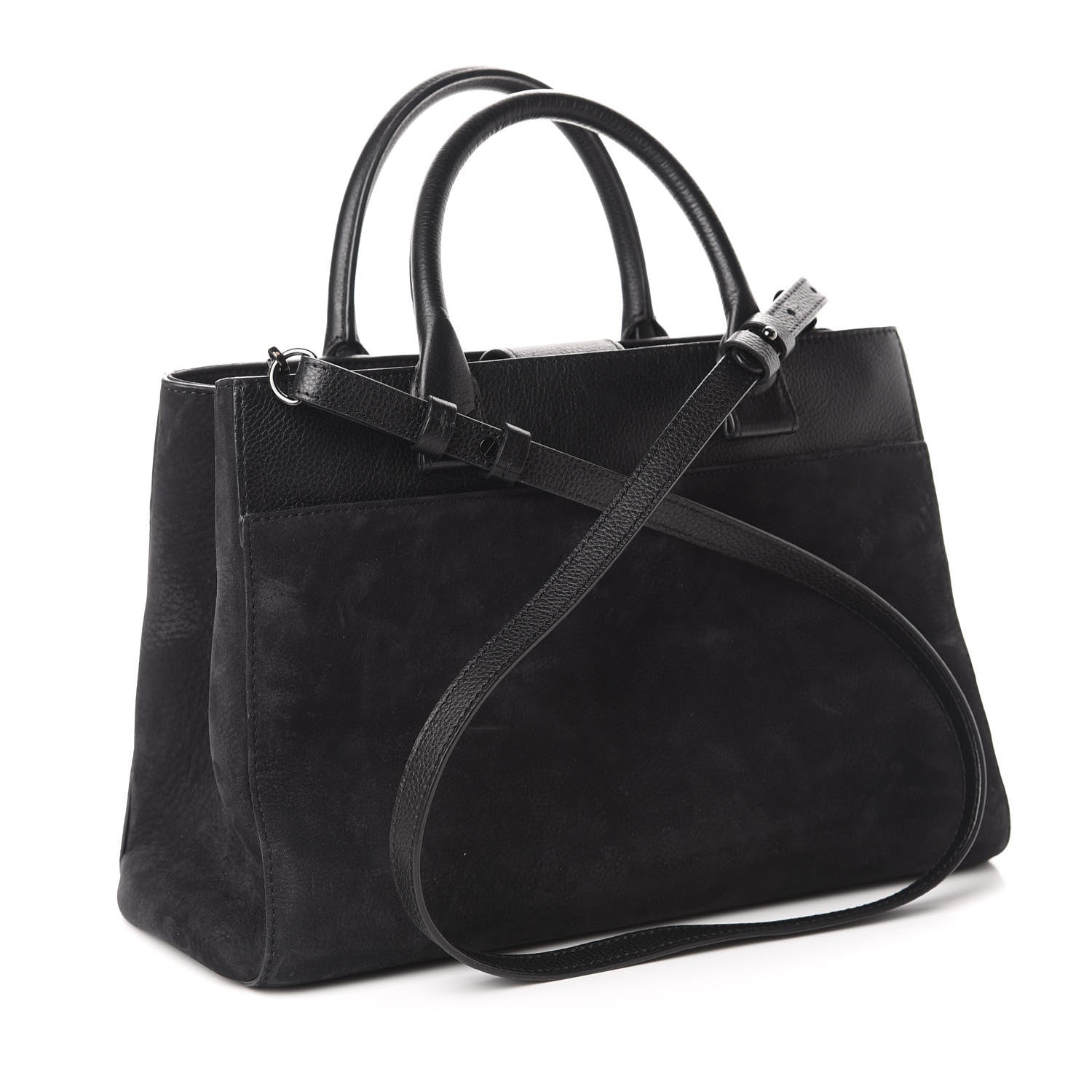 Chanel Grained Calfskin Suede Small Neo Executive Shopper Tote Black 4 of 17