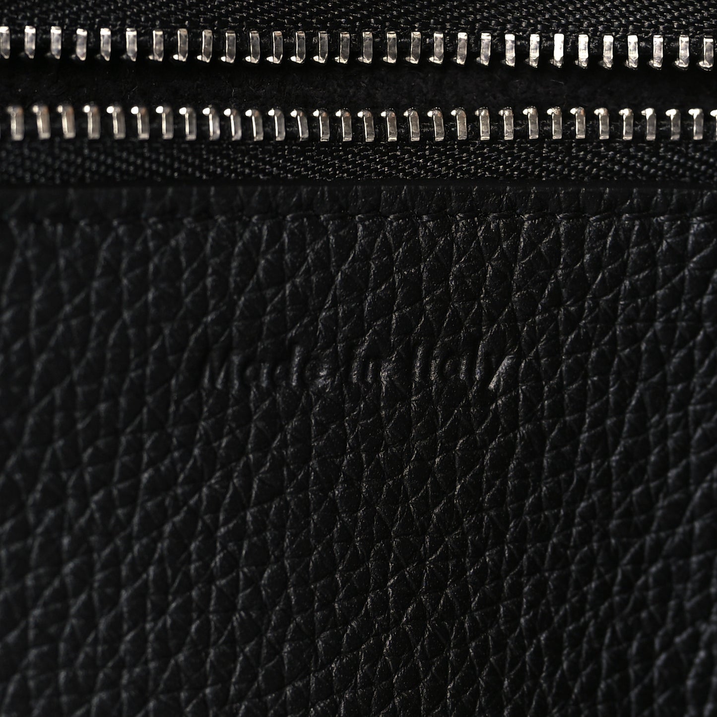Supple Grained Calfskin Medium Big Bag Black