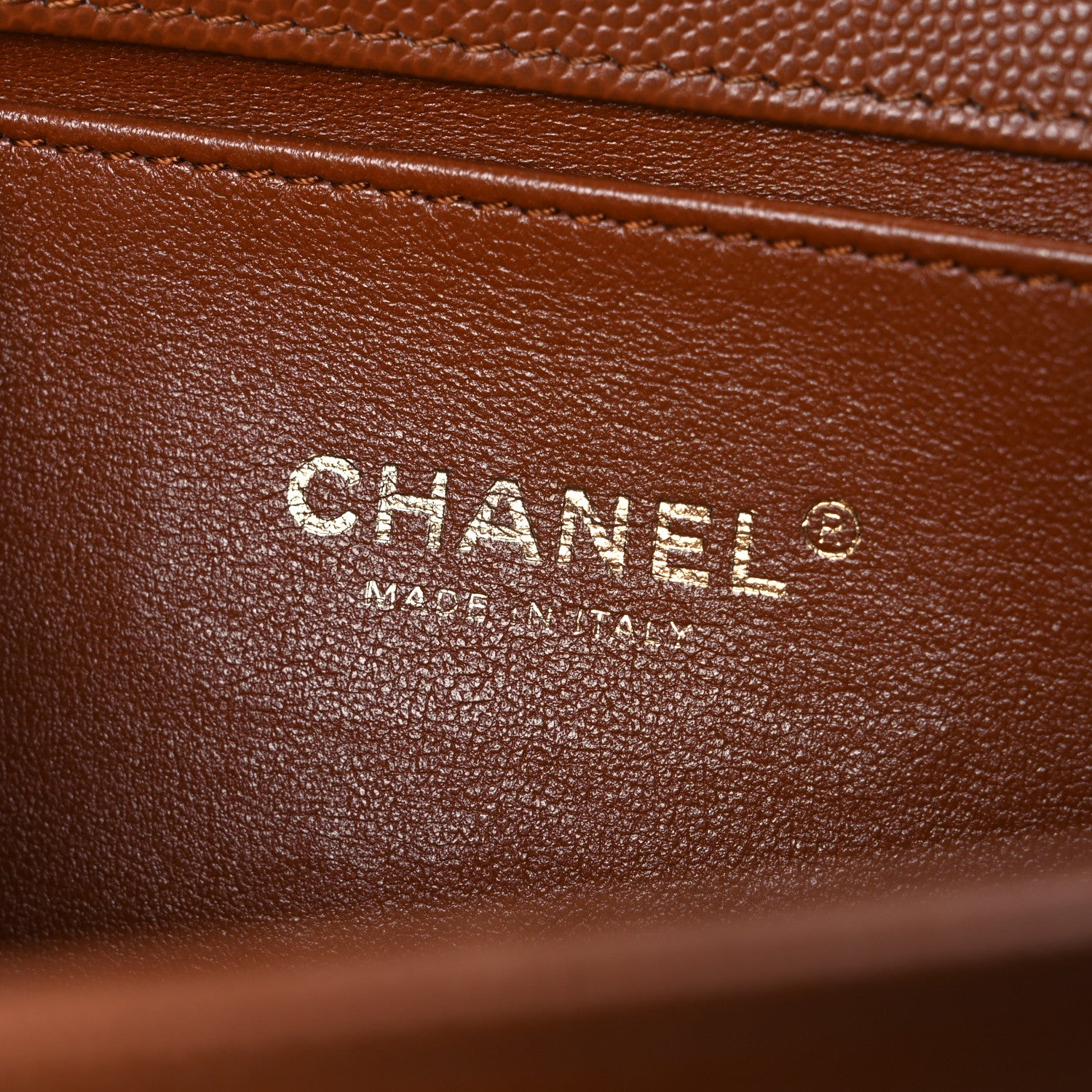 Chanel Caviar Quilted Medium Boy Flap Brown 6 of 11