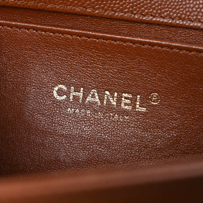 Chanel Caviar Quilted Medium Boy Flap Brown 6 of 11