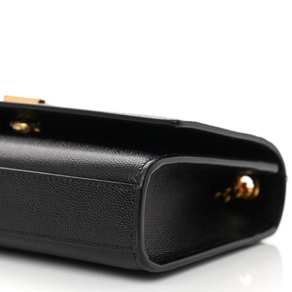 Saint Laurent Grain De Poudre Small Monogram Kate Satchel Black 8 of 8