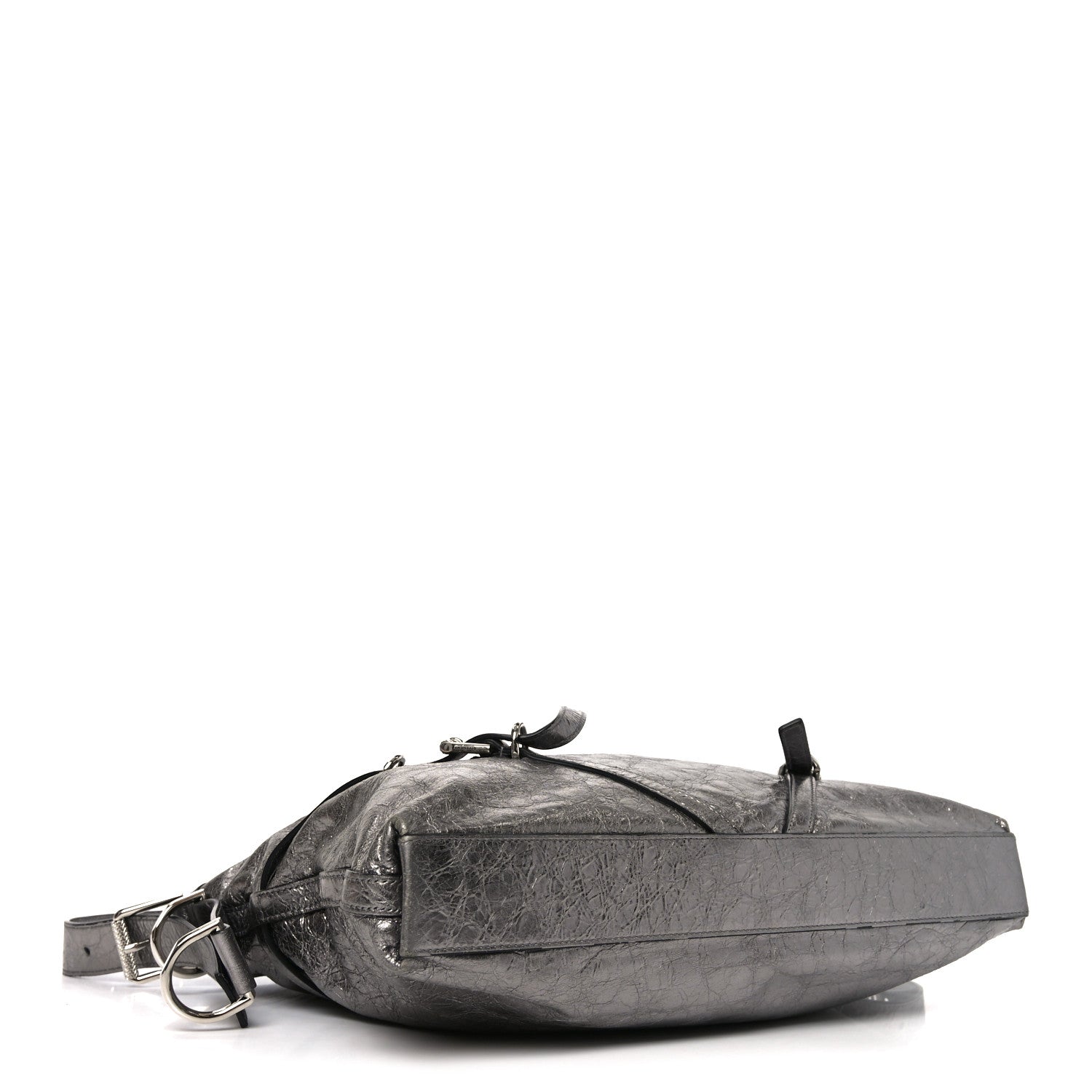 Givenchy Metallic Calfskin Medium Voyou Bag Silver 4 of 10