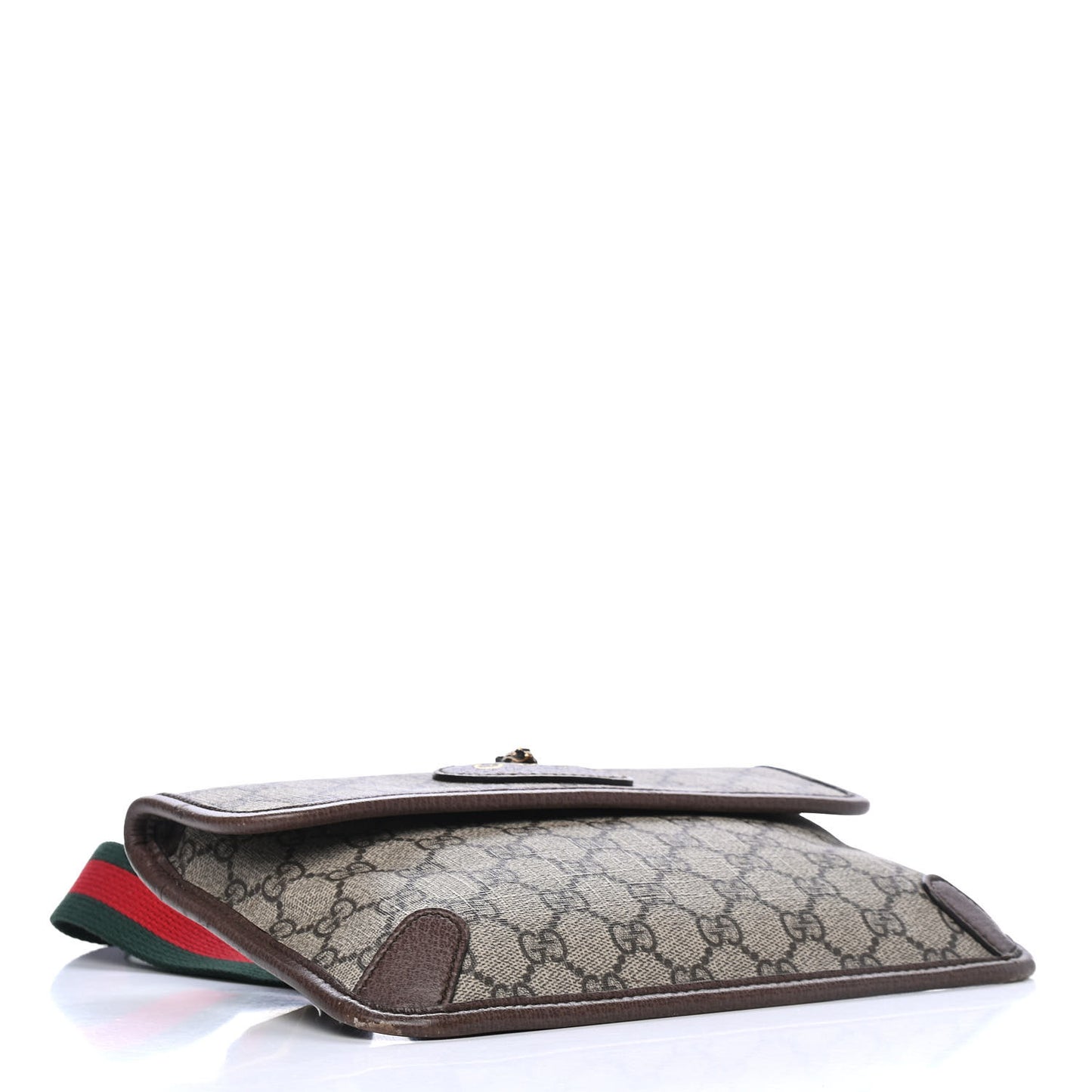 GG Supreme Monogram Neo Vintage Web Belt Bag Brown