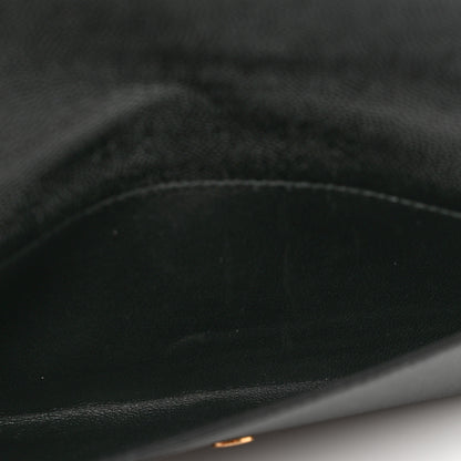 Saint Laurent Grain De Poudre Monogram Uptown Wallet Black 6 of 11