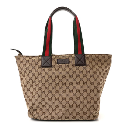 Gucci GG Monogram Large Web Handle Bucket Tote 1 of 16