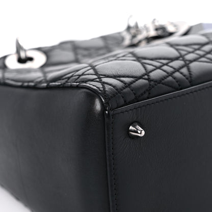 Christian Dior Calfskin Cannage Medium Anselm Reyle Lady Dior Black 7 of 13