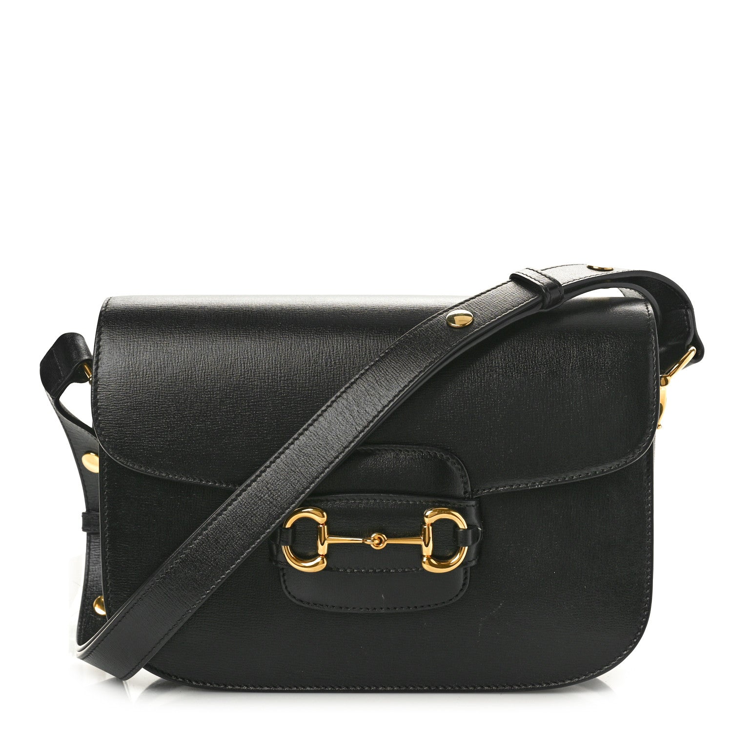 Gucci Azalea Calfskin Horsebit 1955 Shoulder Bag Black 1 of 11