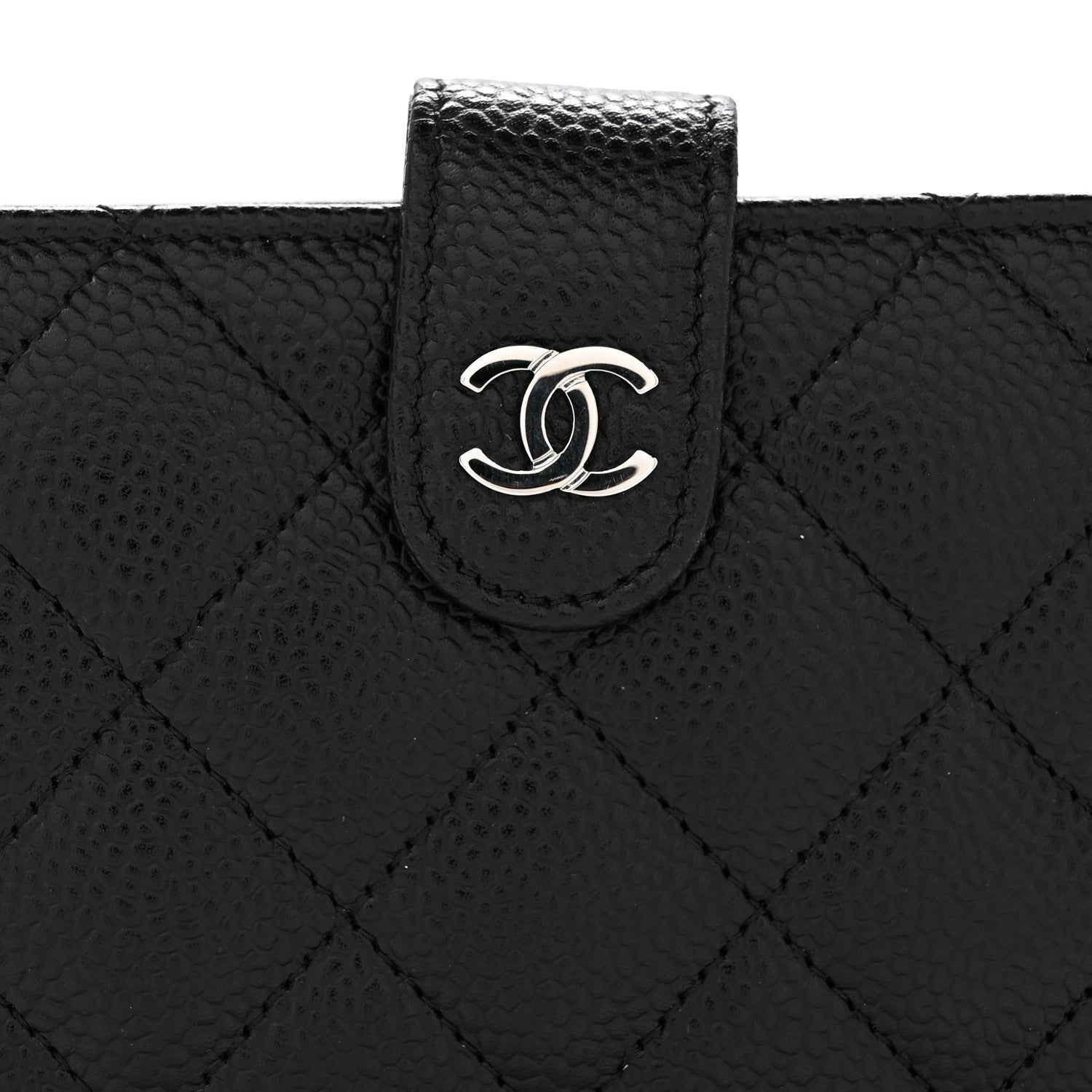 Chanel Caviar Quilted CC French Wallet Black 10 of 10
