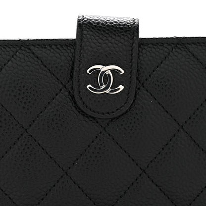 Chanel Caviar Quilted CC French Wallet Black 10 of 10