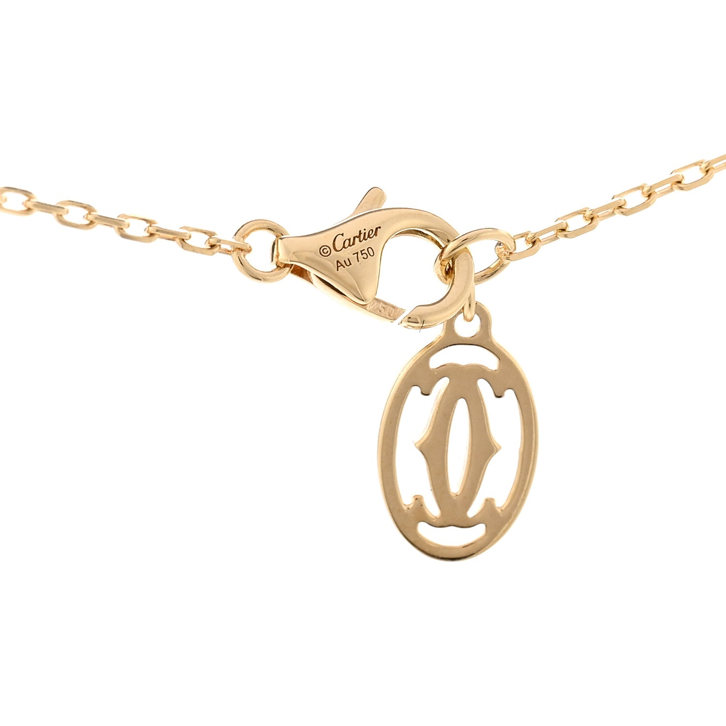 18K Yellow Gold Diamond LM D'Amour Pendant Necklace