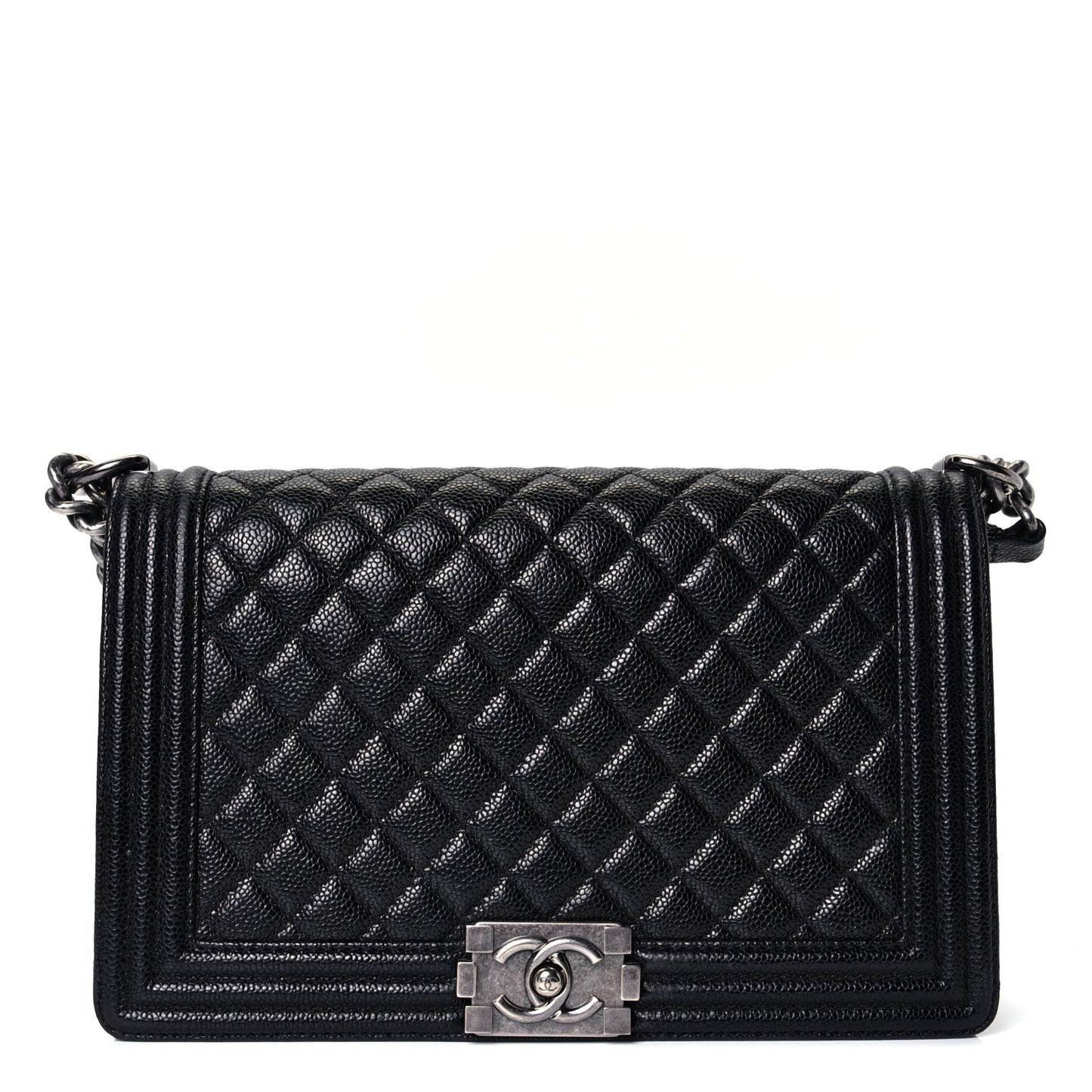 Caviar Quilted New Medium Boy Flap Black