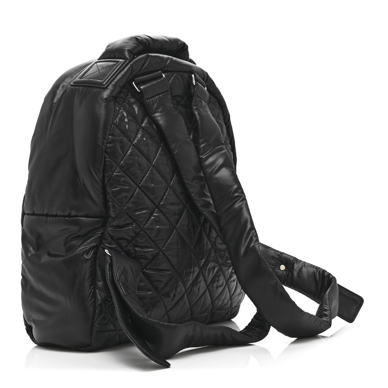 Chanel Nylon Quilted Coco Cocoon Backpack Black 3 of 11