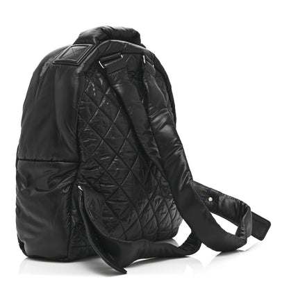Chanel Nylon Quilted Coco Cocoon Backpack Black 3 of 11