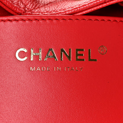 Chanel Caviar Quilted Small Chanel 25 Handbag Dark Red 6 of 11