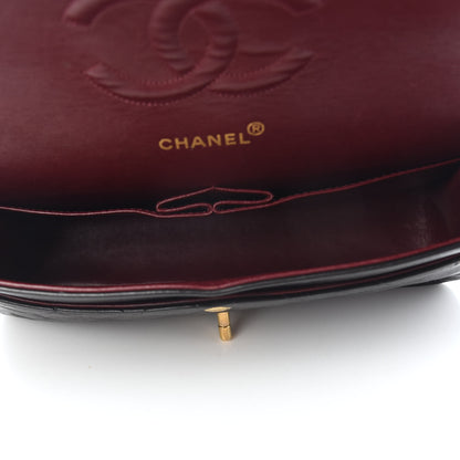 Chanel Lambskin Quilted Medium Double Flap Black 5 of 10