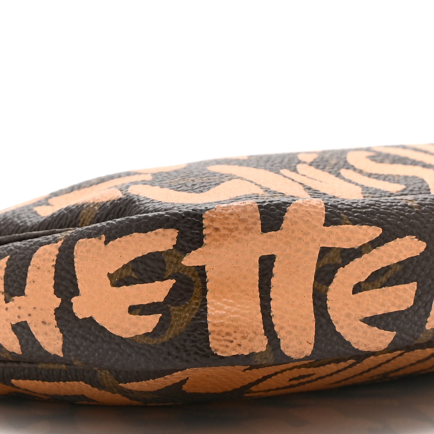 Monogram Graffiti Pochette Accessories Peach