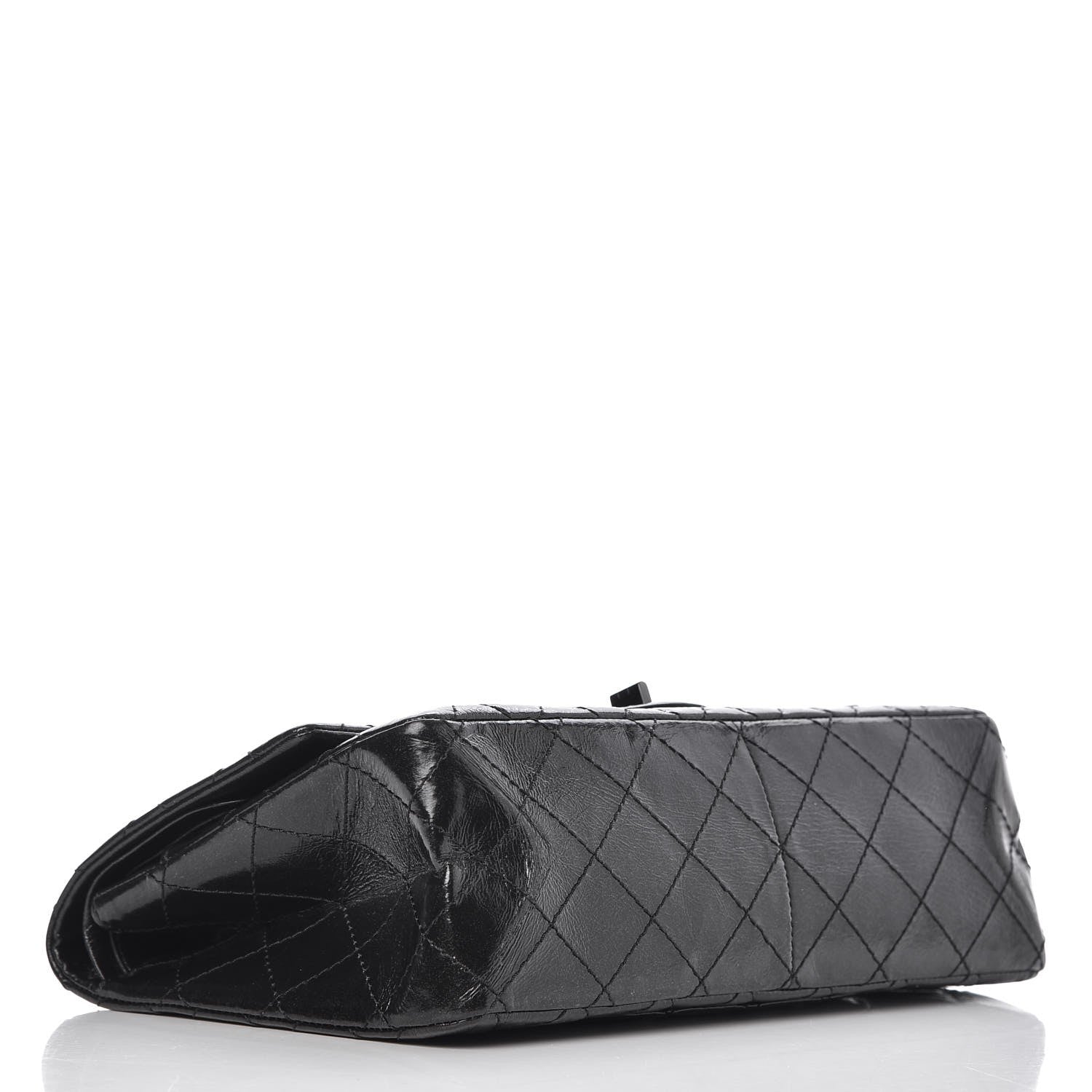 Chanel Glazed Calfskin Quilted 2.55 Reissue 226 Flap So Black 5 of 8