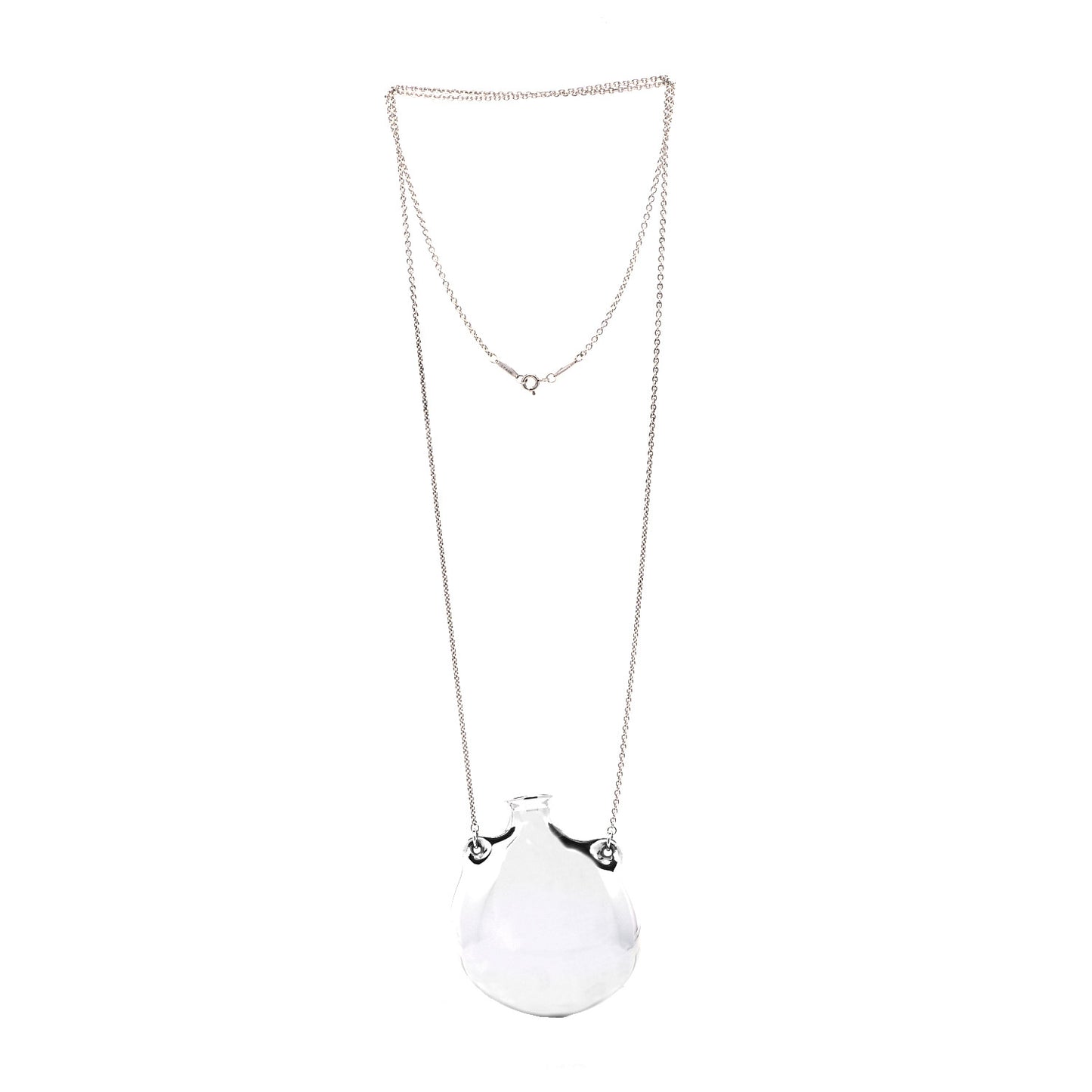 Sterling Silver Elsa Peretti Bottle Pendant Necklace