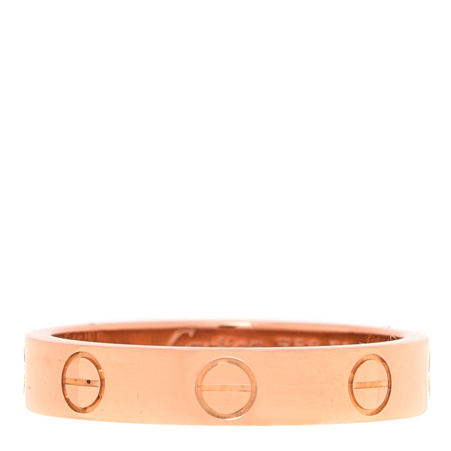 Cartier 18K Pink Gold 3.5mm LOVE Wedding Band Ring 52 6 1 of 5