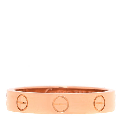 Cartier 18K Pink Gold 3.5mm LOVE Wedding Band Ring 52 6 1 of 5