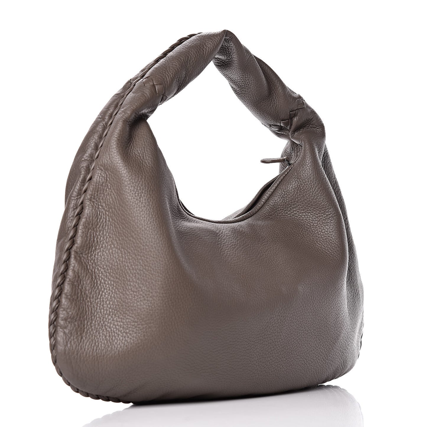 Cervo Deerskin Large Hobo Steel