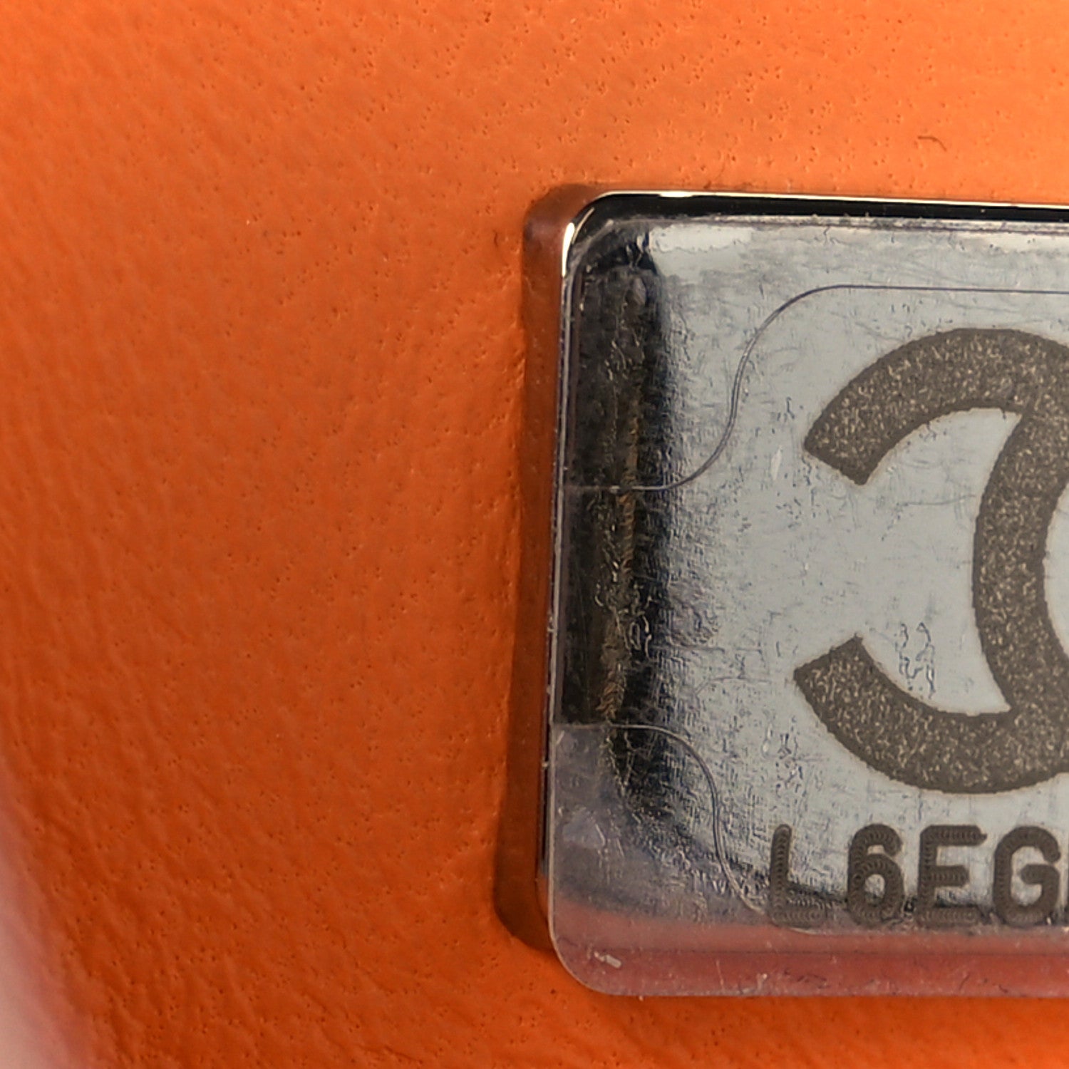 Chanel Lambskin Quilted Mini Rectangular Flap Orange 8 of 11