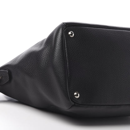 Prada Vitello Daino Double Handle Satchel Black 10 of 11