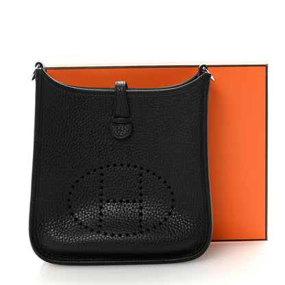 Hermes Taurillon Clemence Evelyne TPM Black 10 of 10