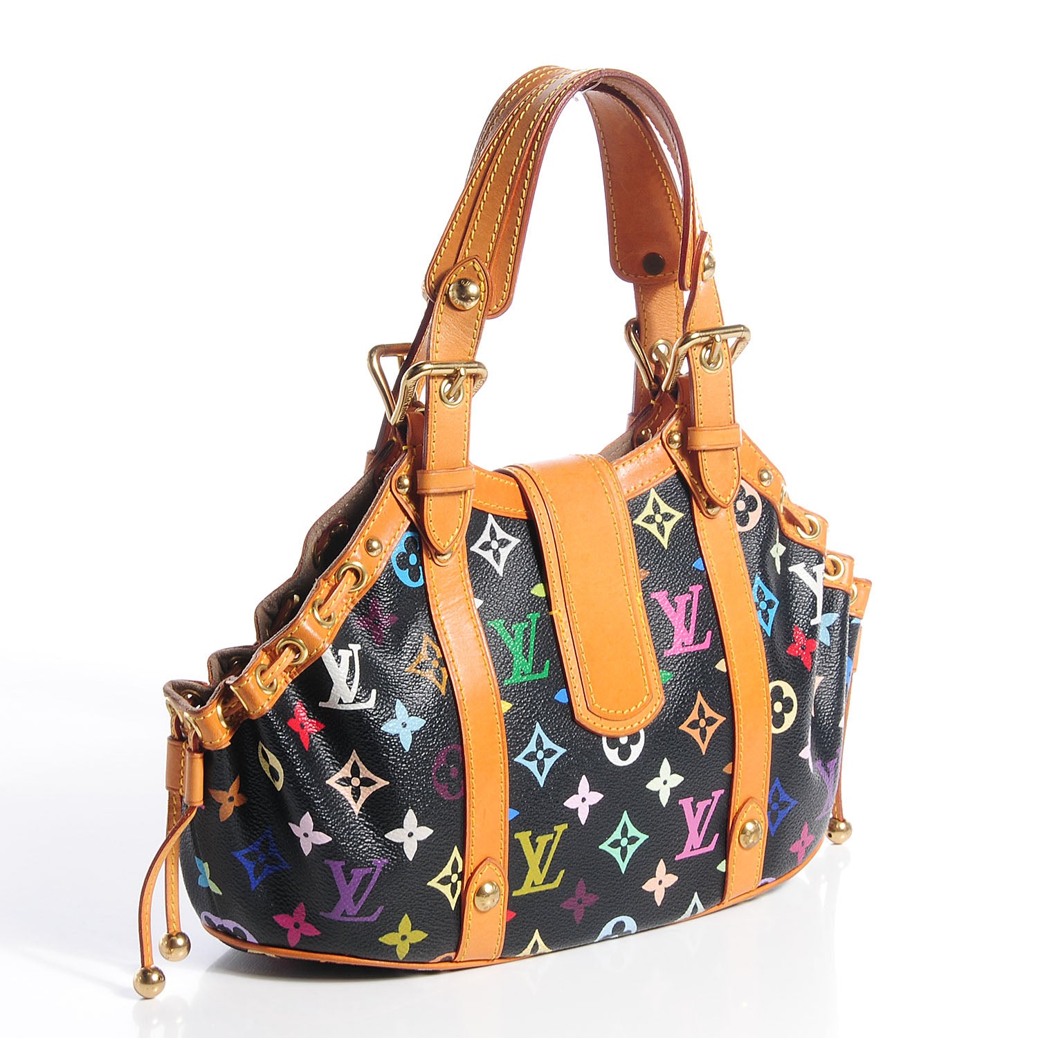 Louis Vuitton Monogram Multicolor Theda GM Black 3 of 7