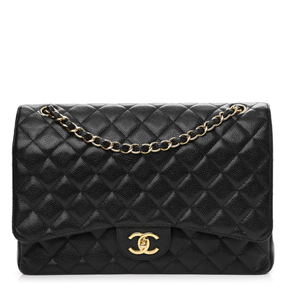 Chanel Caviar Quilted Maxi Double Flap Black 1 of 10