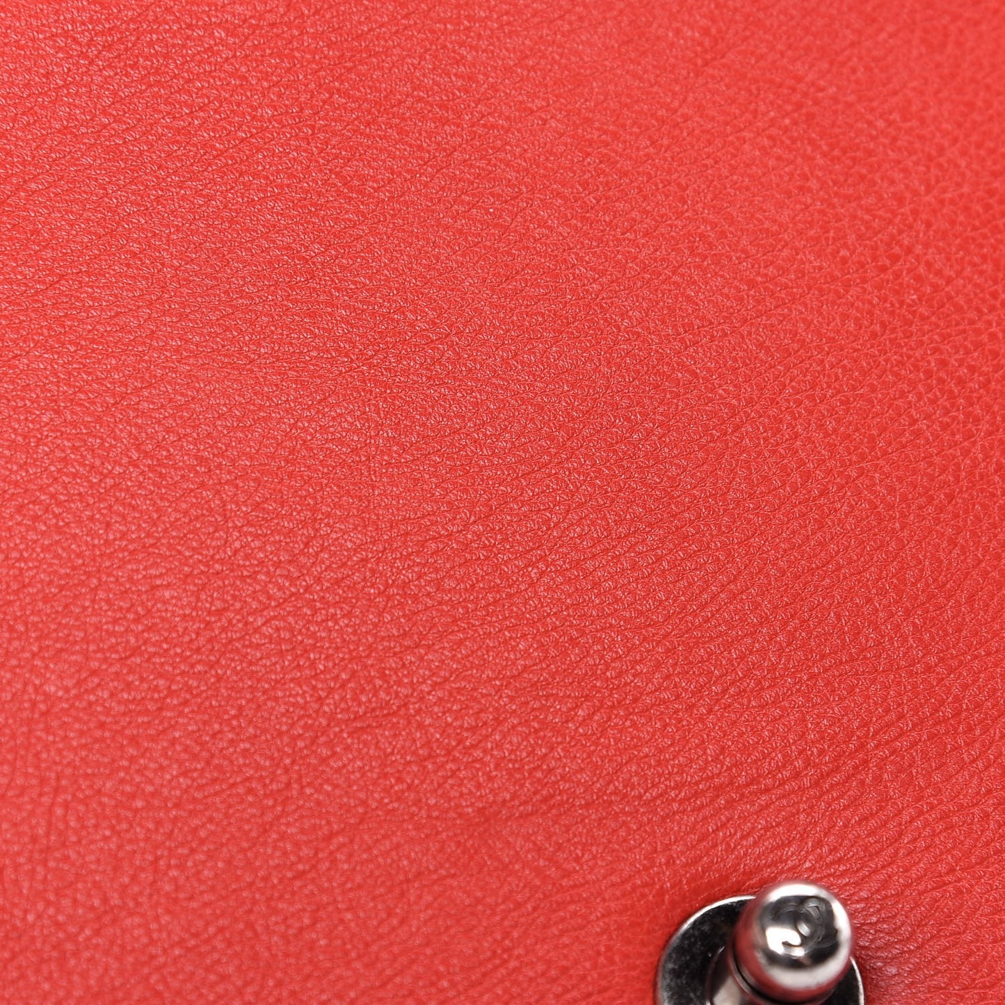 Calfskin Double Stitch Medium Boy Flap Red