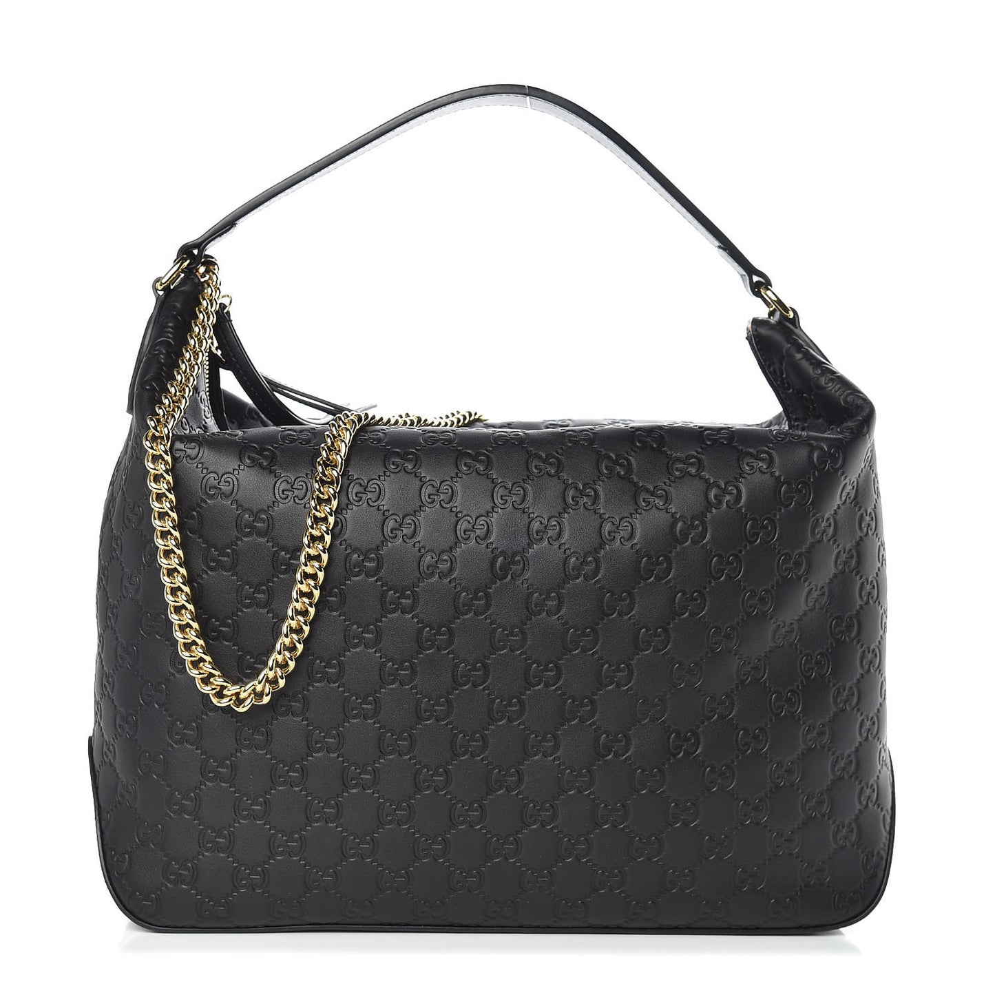 Guccissima Signature Large Linea A Hobo Black