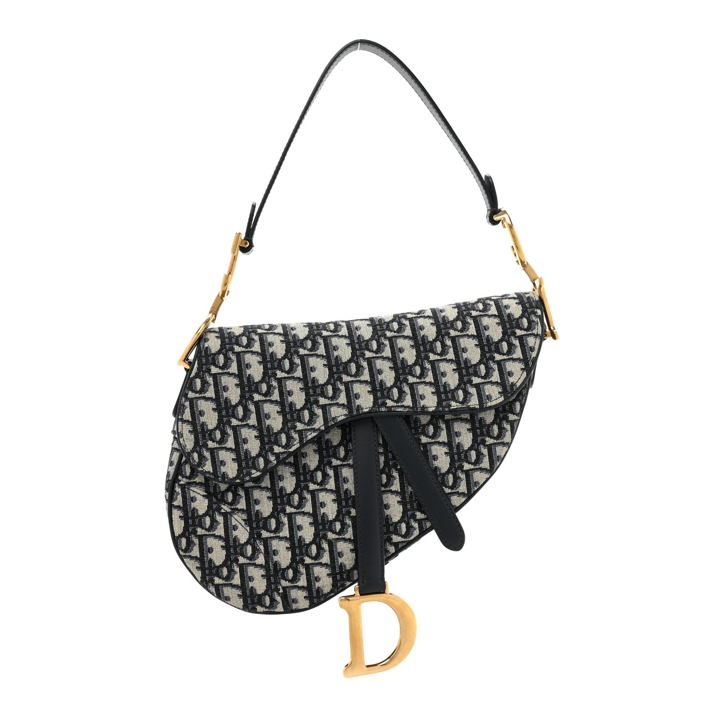 Oblique Saddle Bag Blue