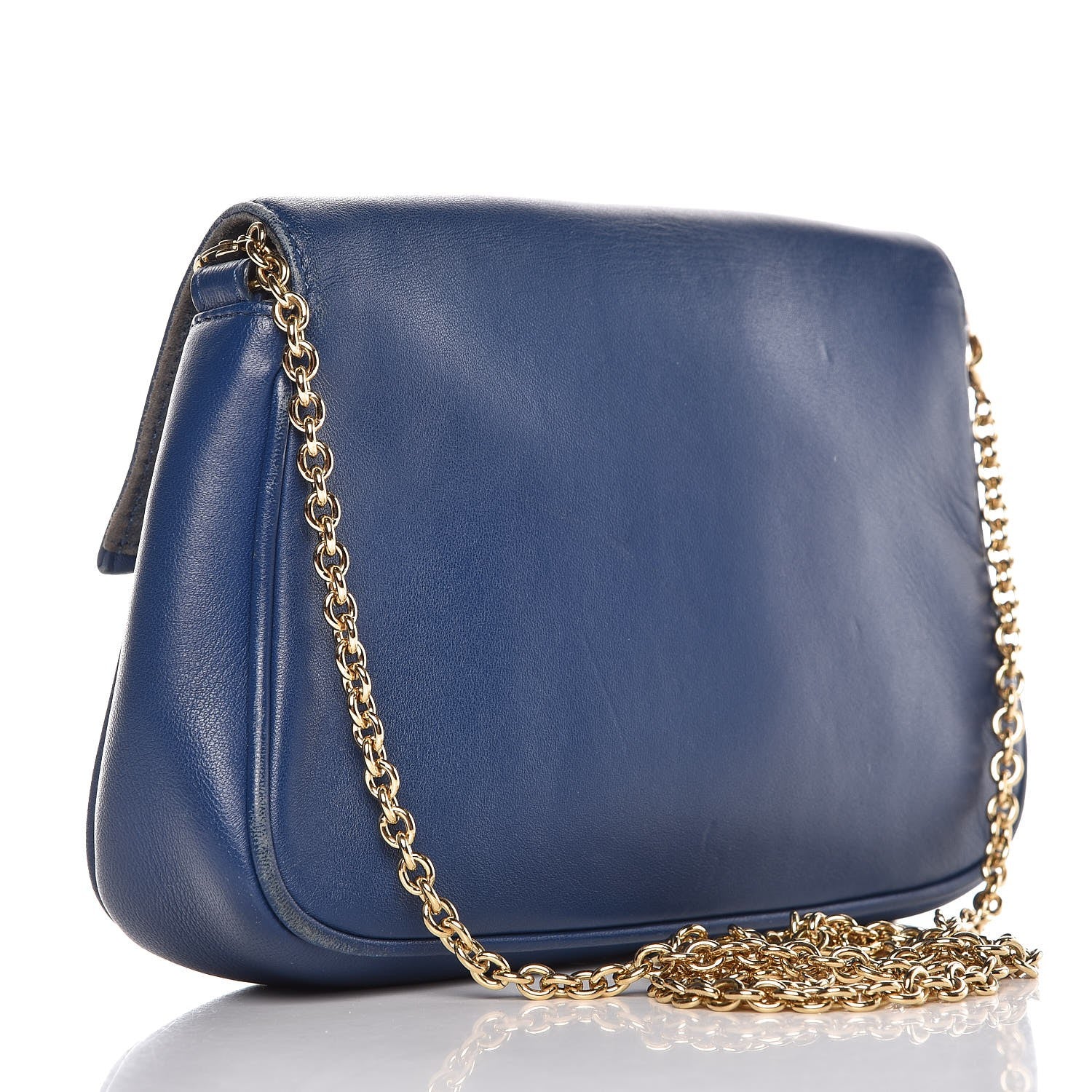 Fendi Nappa Fendista Pouchette Crossbody Iris 3 of 16
