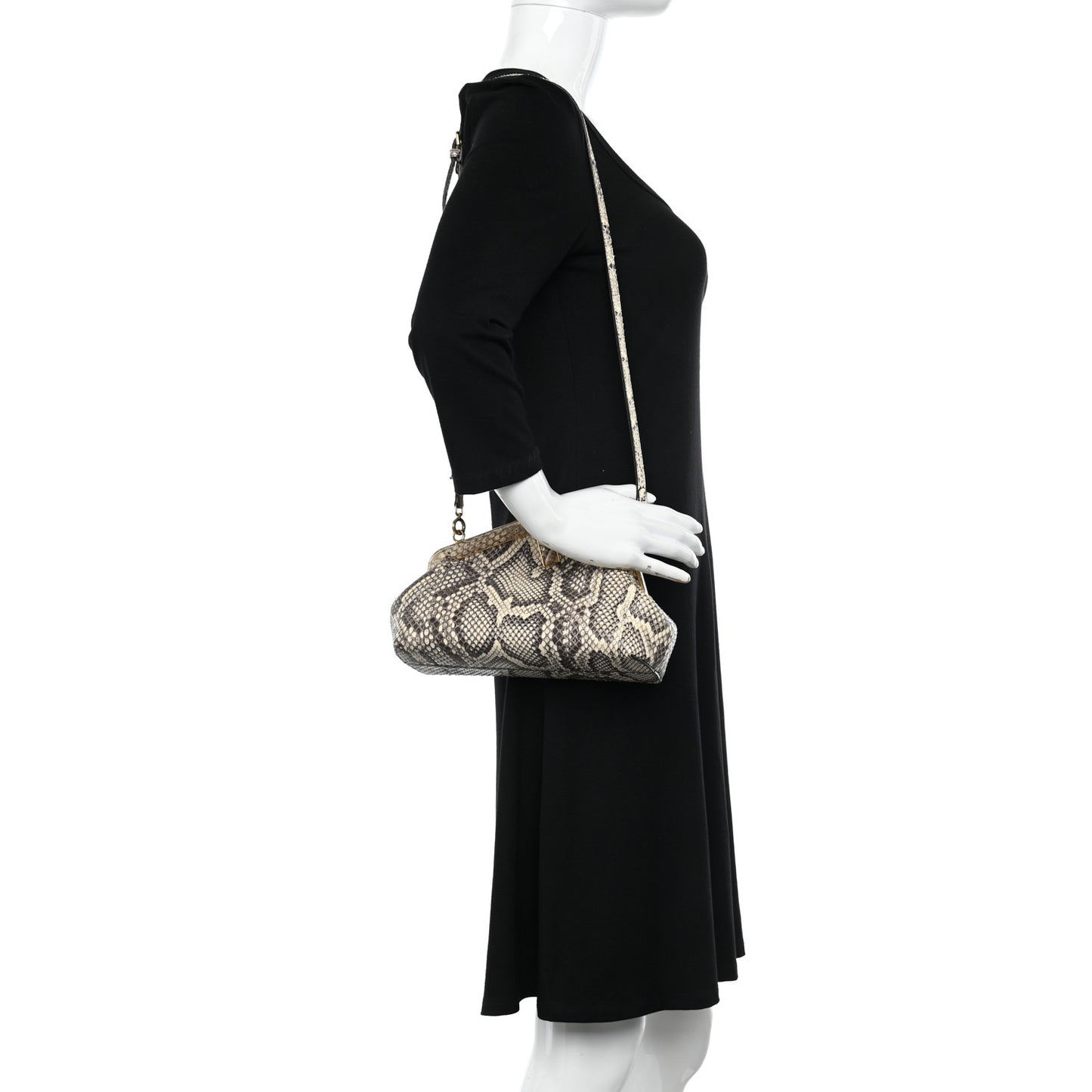 Snakeskin Small Fendi First Daisy Roccia