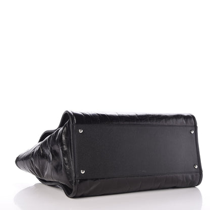 Chanel Glazed Calfskin Large Deauville Tote Black 5 of 14