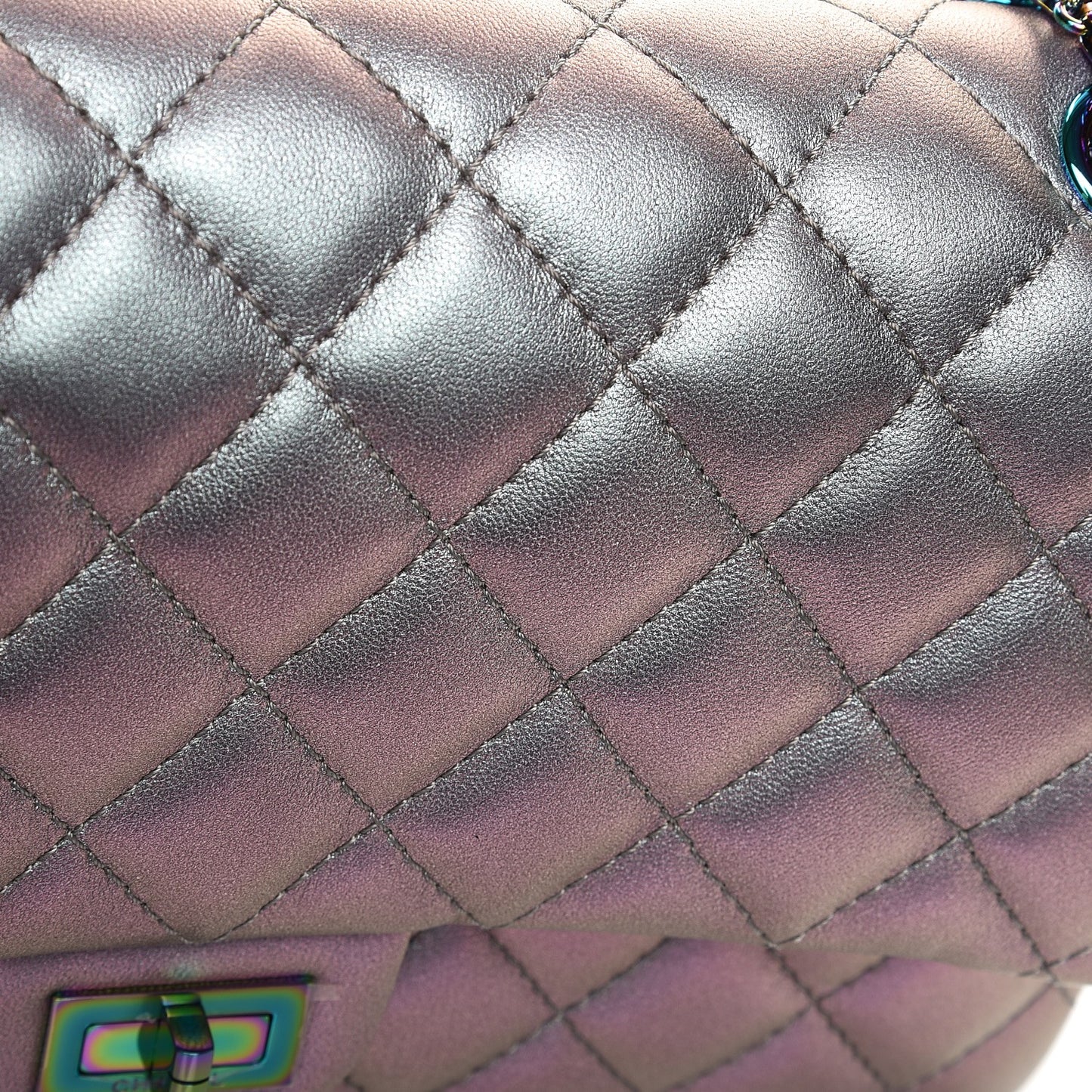 Iridescent Lambskin Quilted 2.55 Reissue 226 Flap Light Purple