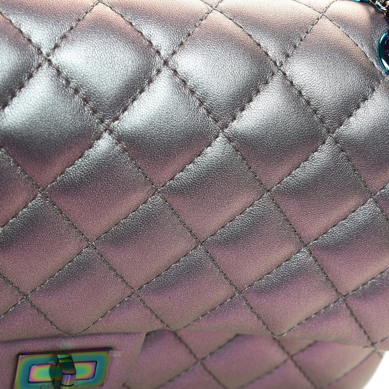 Chanel Iridescent Lambskin Quilted 2.55 Reissue 226 Flap Light Purple 9 of 10