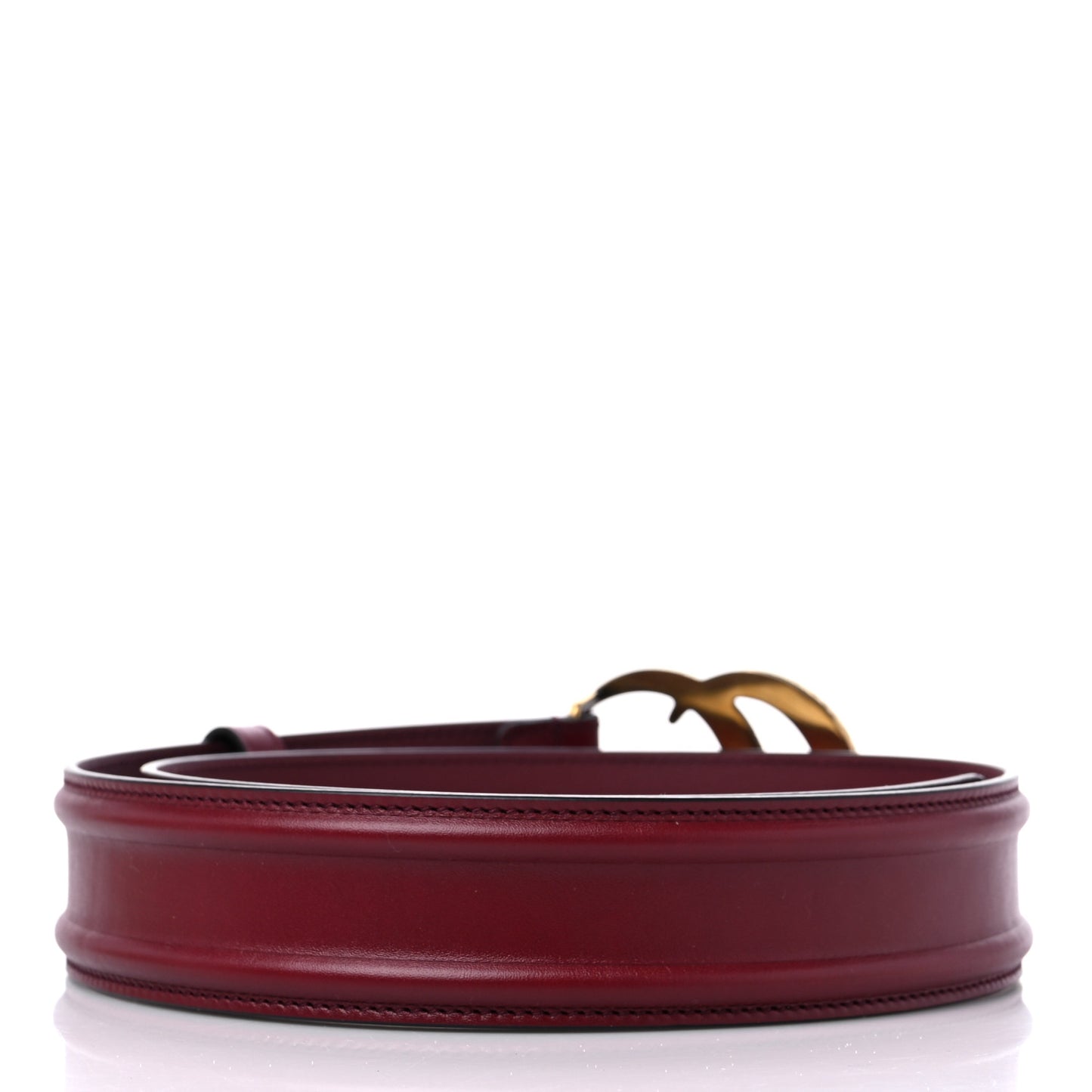 Ciny Lux Calfskin Patterned Double G 40mm Belt 85 34 Rubicund