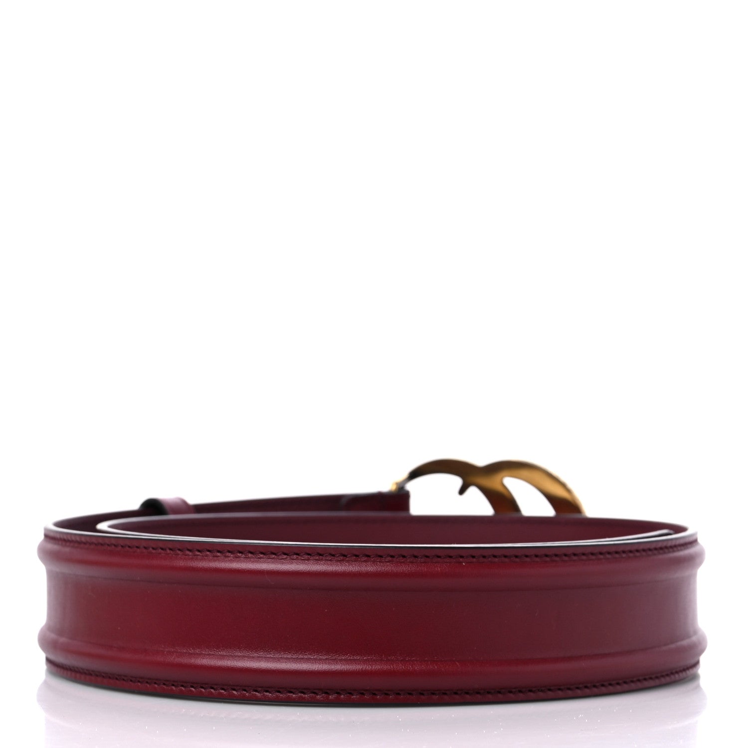 Gucci Ciny Lux Calfskin Patterned Double G 40mm Belt 85 34 Rubicund 2 of 7