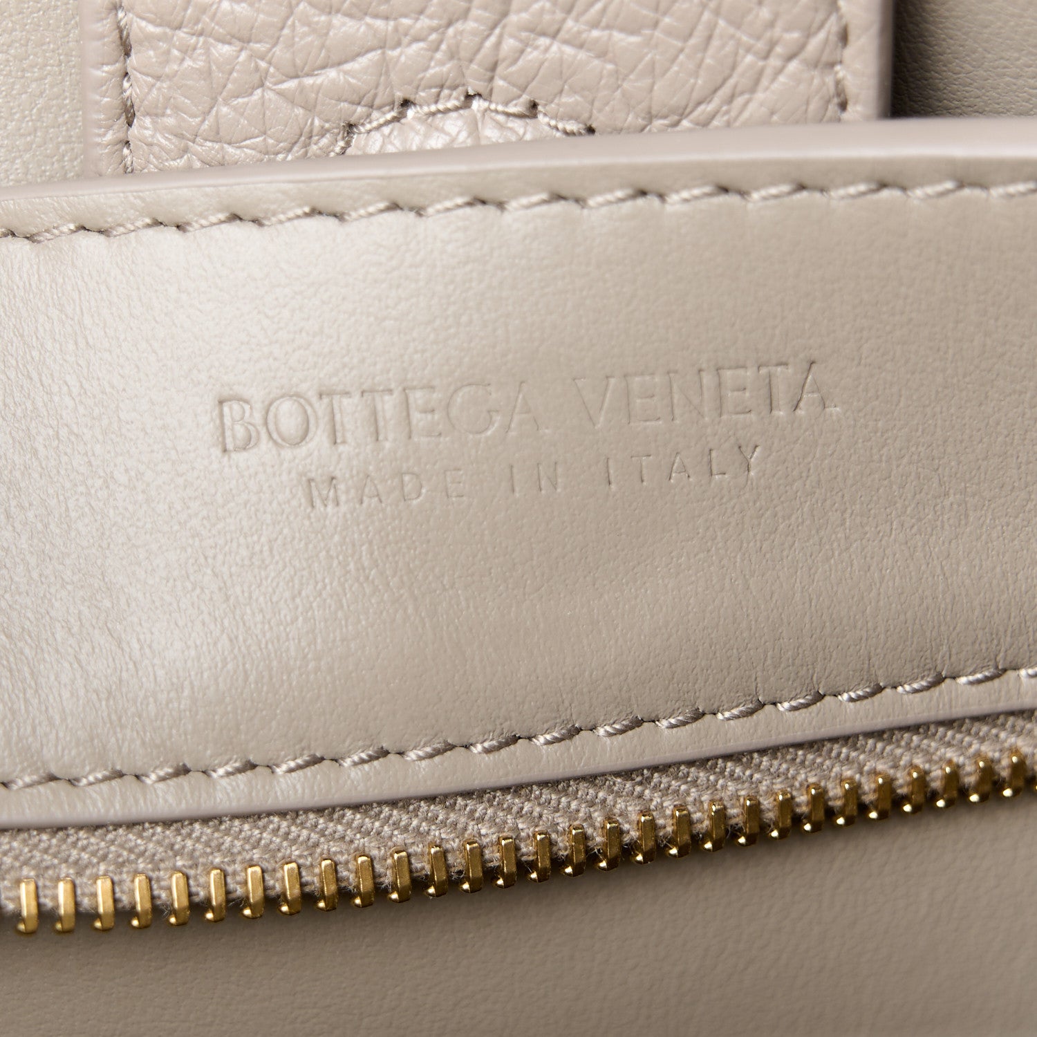 Bottega Veneta Ostrich Mini Andiamo Shoulder Bag Limestone 1752000