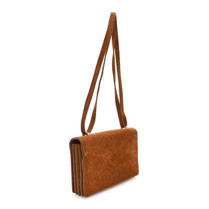 Saint Laurent Suede Small Dylan Snake Monogram Satchel Fox 3 of 12
