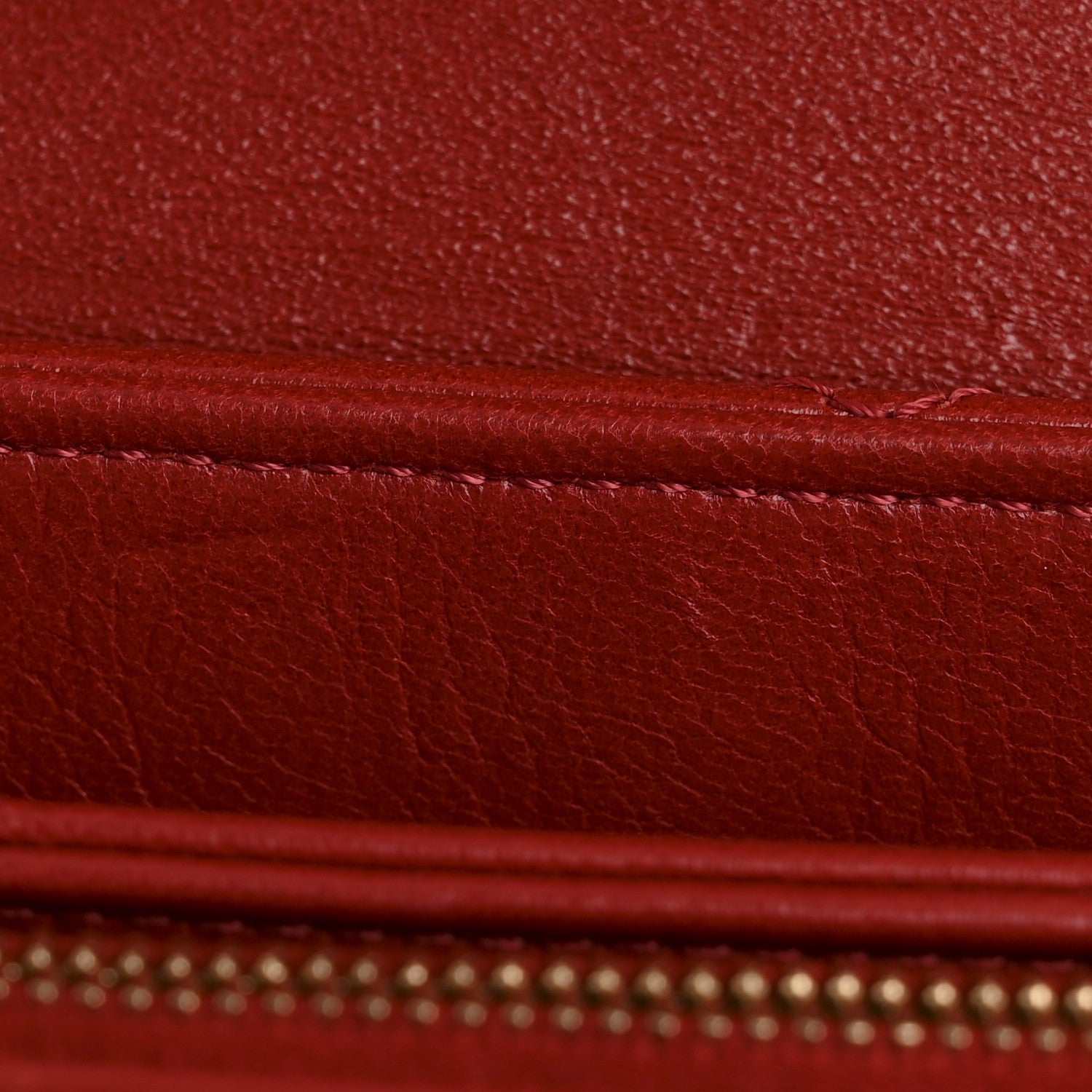 Chanel Lambskin Chevron Stitched Envelope Flap Bag Red 12 of 13