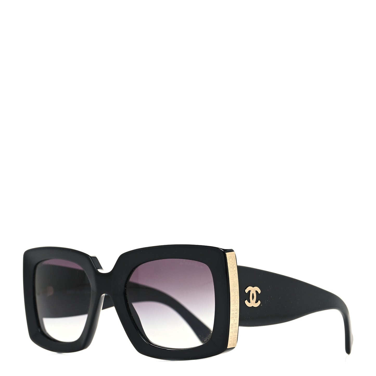 Acetate Rectangle Sunglasses 5435 Black