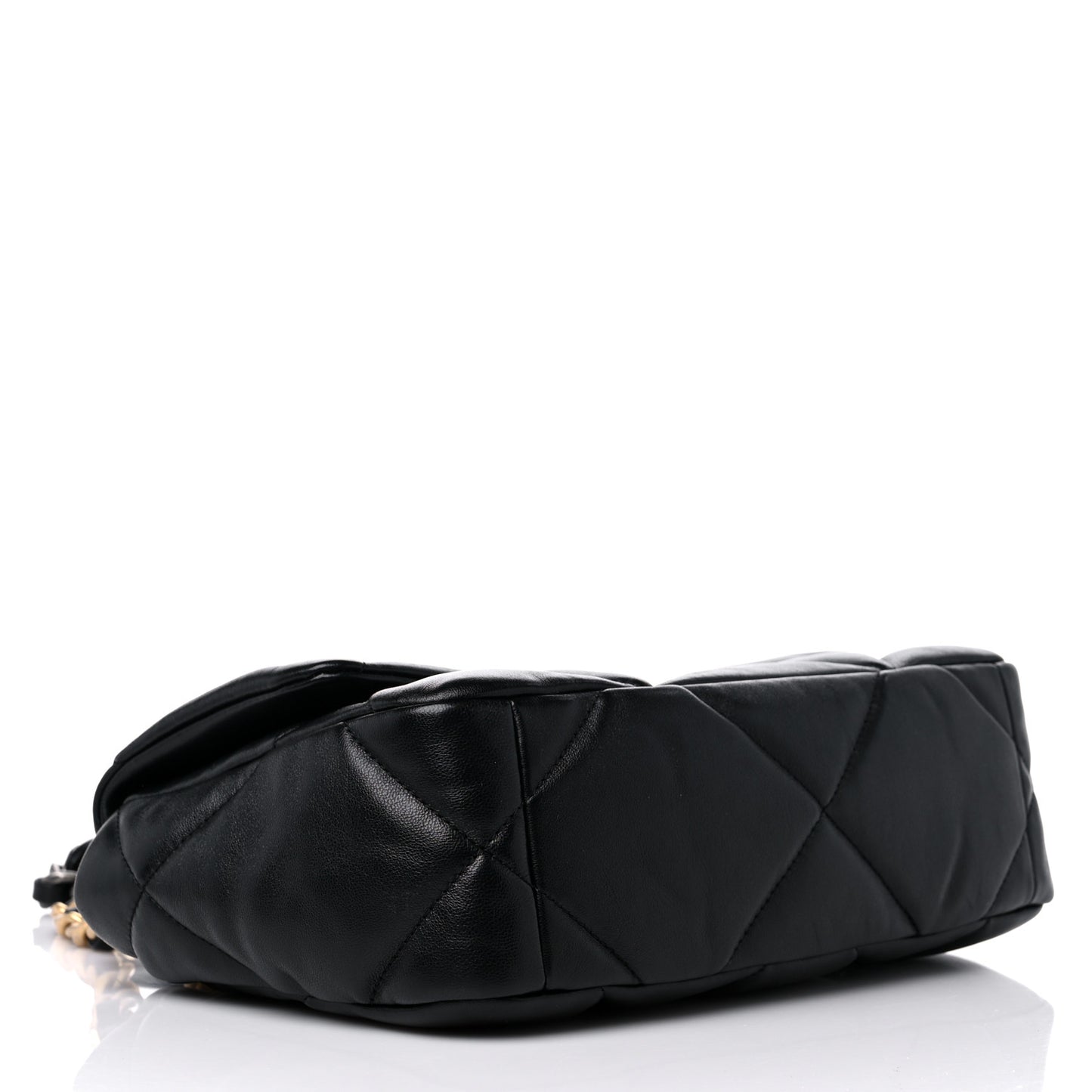 Lambskin Quilted Medium Chanel 19 Flap Black