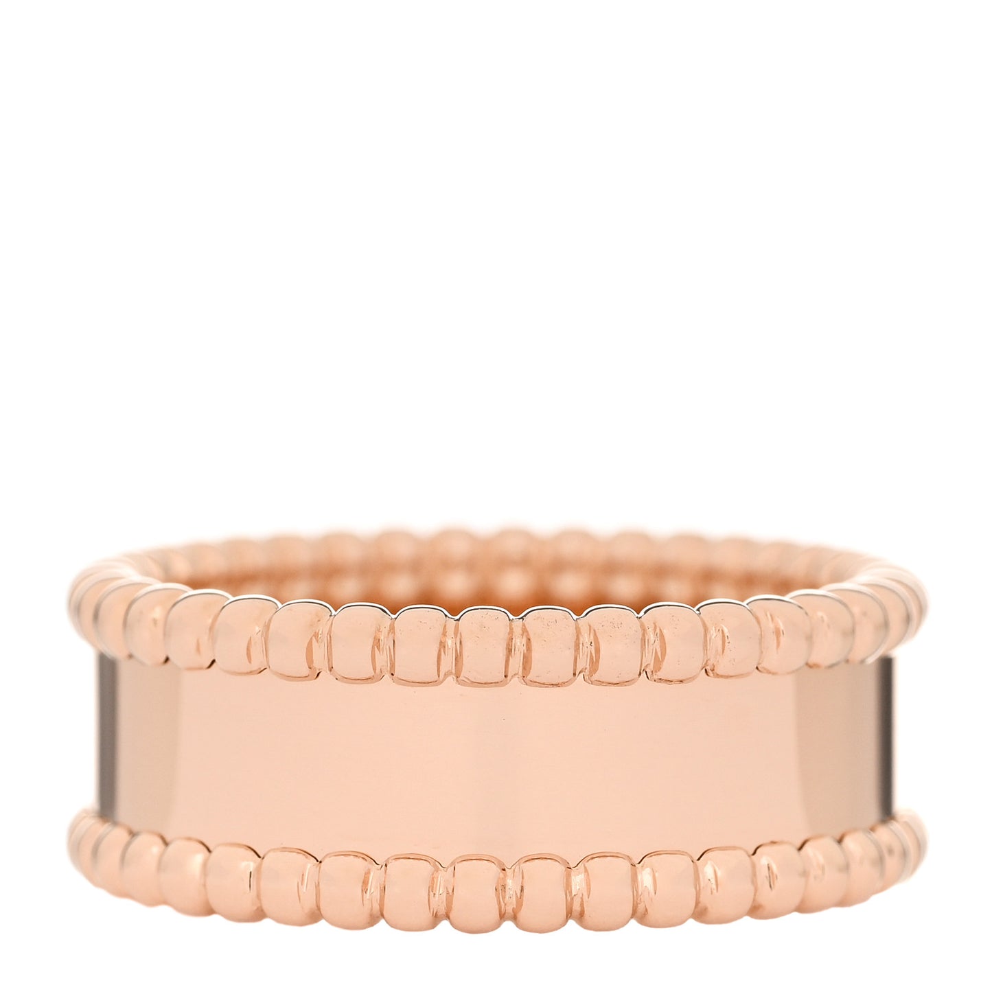 18K Rose Gold Perlee Signature Ring 55 7.25