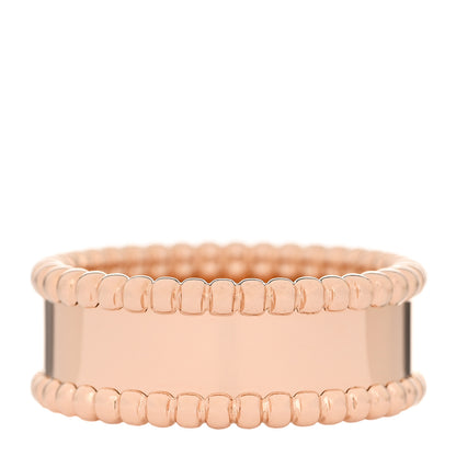 Van Cleef & Arpels 18K Rose Gold Perlee Signature Ring 55 7.25 3 of 7