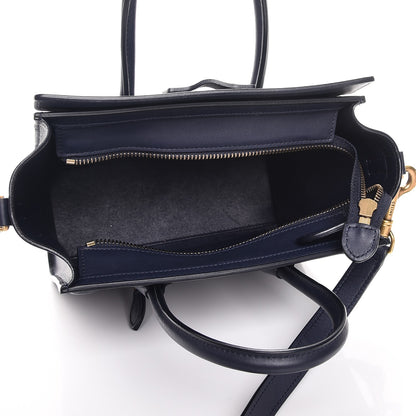 Celine Smooth Calfskin Nano Luggage Navy Blue 5 of 14